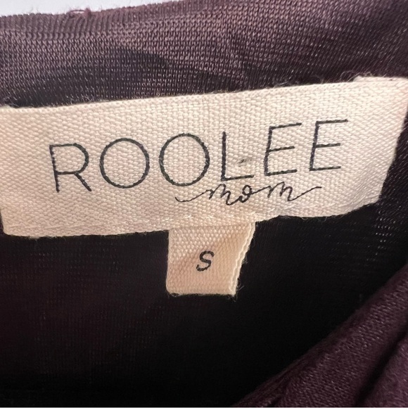 Roolee Mom 100% Linen Crinkle Dress with front pockets size small - Picture 4 of 12